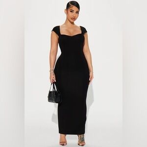 NWT Fashion Nova Black Maxi Dress